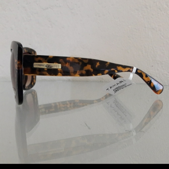 NWT TAHARI OVERSIZED TORTOISE SUNGLASSES EY main image 8
